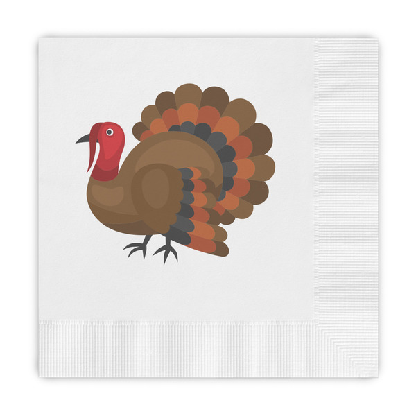 Custom Traditional Thanksgiving Embossed Decorative Napkins