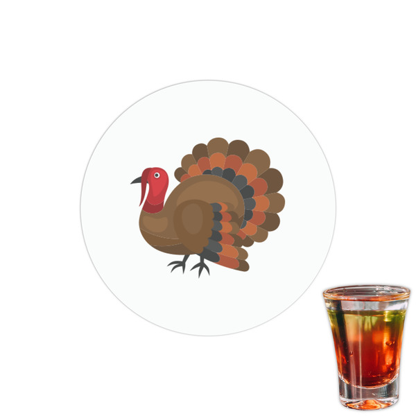 Custom Traditional Thanksgiving Printed Drink Topper - 1.5"