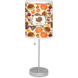 Traditional Thanksgiving 7" Drum Lamp with Shade Polyester (Personalized)