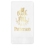 Traditional Thanksgiving Guest Napkins - Foil Stamped (Personalized)