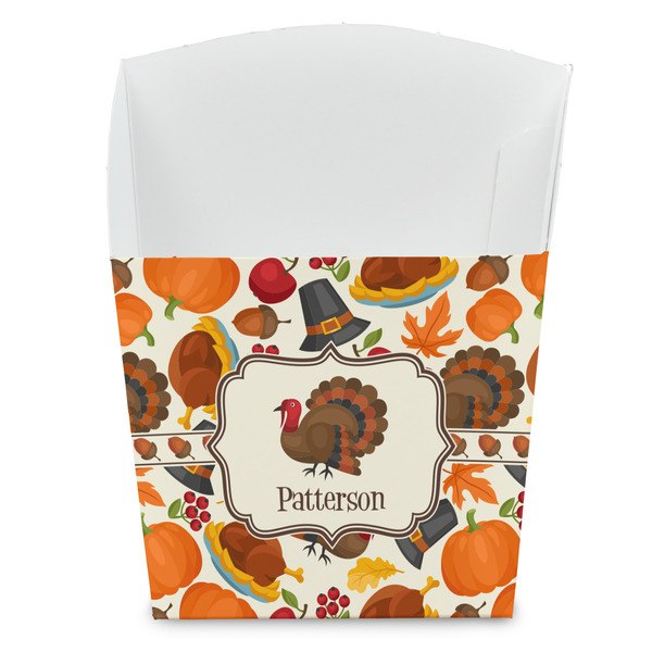 Custom Traditional Thanksgiving French Fry Favor Boxes (Personalized)