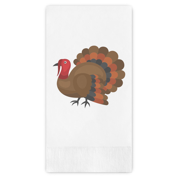 Custom Traditional Thanksgiving Guest Napkins - Full Color - Embossed Edge