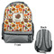 Traditional Thanksgiving Large Backpack - Gray - Front & Back View