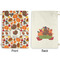 Traditional Thanksgiving Large Laundry Bag - Front & Back View