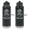 Traditional Thanksgiving Laser Engraved Water Bottles - Front & Back Engraving - Front & Back View