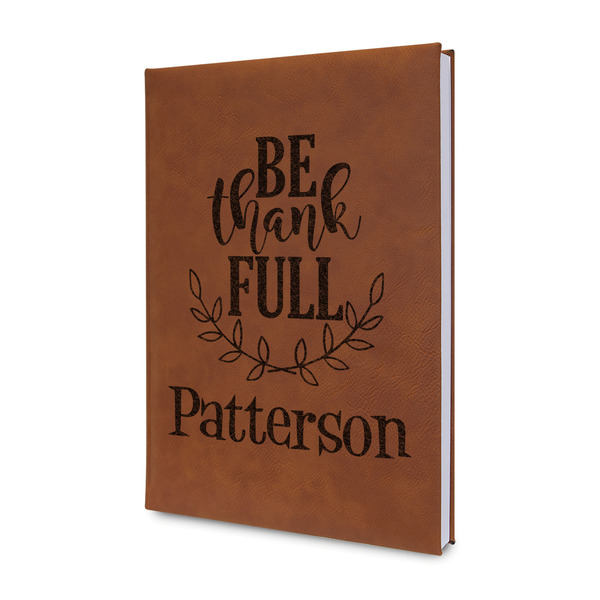 Custom Traditional Thanksgiving Leather Sketchbook - Small - Double Sided (Personalized)