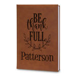 Traditional Thanksgiving Leatherette Journal - Large - Double Sided (Personalized)