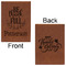 Traditional Thanksgiving Leatherette Journals - Large - Double Sided - Front & Back View