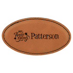 Traditional Thanksgiving Leatherette Oval Name Badge with Magnet (Personalized)