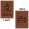 Traditional Thanksgiving Leatherette Sketchbooks - Large - Double Sided - Front & Back View