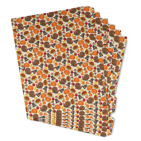 Custom Traditional Thanksgiving Binder Tab Divider - Set of 6 (Personalized)