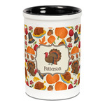 Traditional Thanksgiving Ceramic Pencil Holders - Black