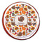 Traditional Thanksgiving Printed Icing Circle - Large - On Cookie