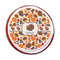 Traditional Thanksgiving Printed Icing Circle - Medium - On Cookie