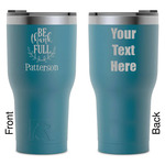 Traditional Thanksgiving RTIC Tumbler - Dark Teal - Laser Engraved - Double-Sided (Personalized)