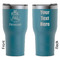 Traditional Thanksgiving RTIC Tumbler - Dark Teal - Double Sided - Front & Back