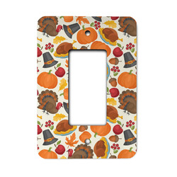 Traditional Thanksgiving Rocker Style Light Switch Cover - Single Switch