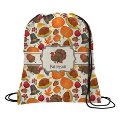 Traditional Thanksgiving Drawstring Backpack - Small (Personalized)