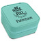 Traditional Thanksgiving Travel Jewelry Boxes - Leatherette - Teal - Angled View