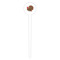 Traditional Thanksgiving White Plastic 4" Food Pick - Round - Single Pick