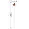 Traditional Thanksgiving White Plastic 5.5" Stir Stick - Round - Dimensions