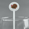 Traditional Thanksgiving White Plastic 5.5" Stir Stick - Round - Main