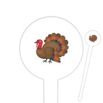 Traditional Thanksgiving Round Plastic Food Picks