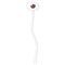 Traditional Thanksgiving White Plastic 7" Stir Stick - Oval - Single Stick