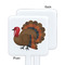 Traditional Thanksgiving White Plastic Stir Stick - Single Sided - Square - Approval