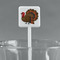 Traditional Thanksgiving White Plastic Stir Stick - Square - Main