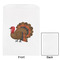 Traditional Thanksgiving White Treat Bag - Front & Back View