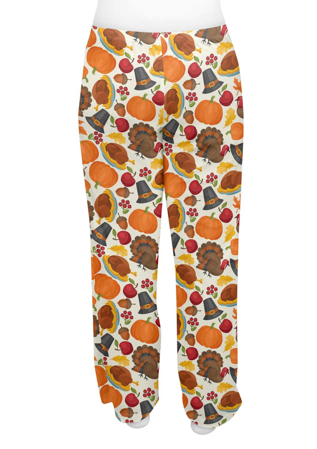 Custom Traditional Thanksgiving Womens Pajama Pants YouCustomizeIt