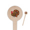 Traditional Thanksgiving Wooden 4" Food Pick - Round - Closeup