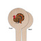 Traditional Thanksgiving Wooden 4" Food Pick - Round - Single Sided - Front & Back