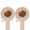 Traditional Thanksgiving Wooden 6" Food Pick - Round - Double Sided - Front & Back