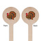 Traditional Thanksgiving Wooden 7.5" Stir Stick - Round - Double Sided - Front & Back