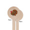 Traditional Thanksgiving Wooden 7.5" Stir Stick - Round - Single Sided - Front & Back