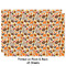 Traditional Thanksgiving Wrapping Paper Sheet - Double Sided - Front