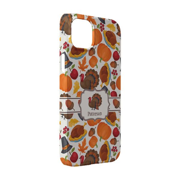 Custom Traditional Thanksgiving iPhone Case - Plastic - iPhone 14 (Personalized)