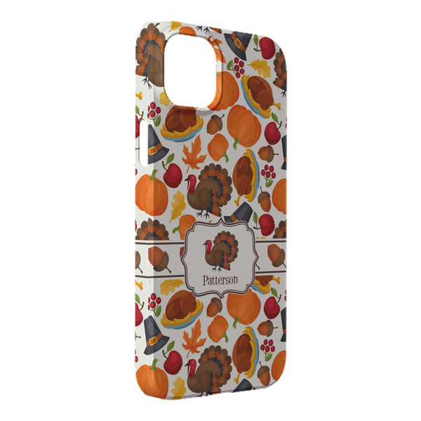 Custom Traditional Thanksgiving iPhone Case - Plastic - iPhone 14 Pro Max (Personalized)