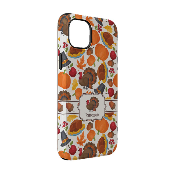 Custom Traditional Thanksgiving iPhone Case - Rubber Lined - iPhone 14 Pro (Personalized)