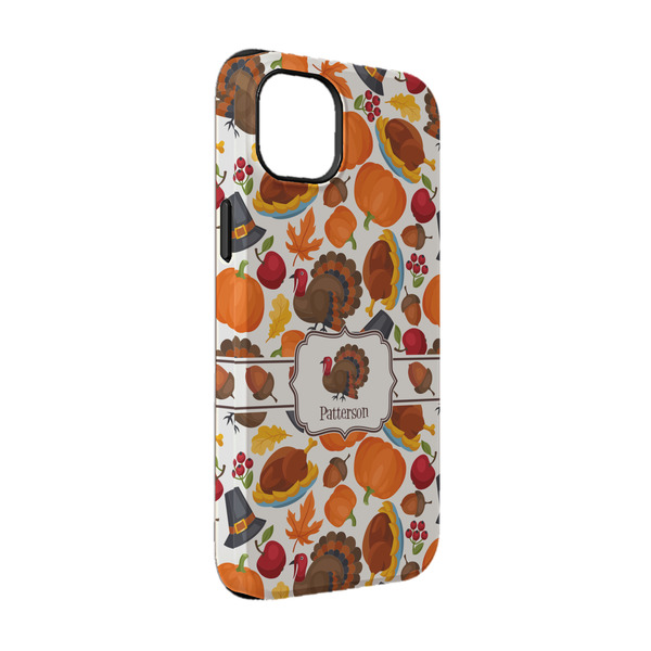 Custom Traditional Thanksgiving iPhone Case - Rubber Lined - iPhone 14 (Personalized)