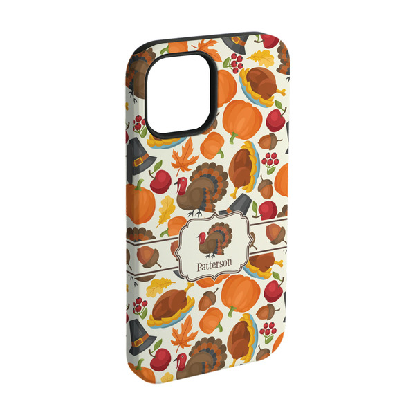 Custom Traditional Thanksgiving iPhone Case - Rubber Lined - iPhone 15 (Personalized)