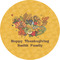 Happy Thanksgiving 1" Multipurpose Round Labels - Single Sticker