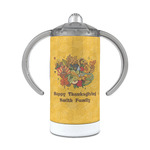 Happy Thanksgiving 12 oz Stainless Steel Sippy Cup (Personalized)