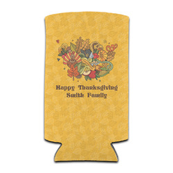 Happy Thanksgiving Can Cooler (tall 12 oz) (Personalized)