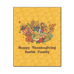 Happy Thanksgiving Wood Print - 16x20 (Personalized)