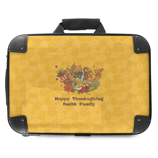 Custom Happy Thanksgiving Hard Shell Briefcase - 18" (Personalized)