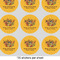 Happy Thanksgiving 2" Multipurpose Round Labels - Sheet