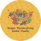 Happy Thanksgiving 3" Multipurpose Round Labels - Single Sticker